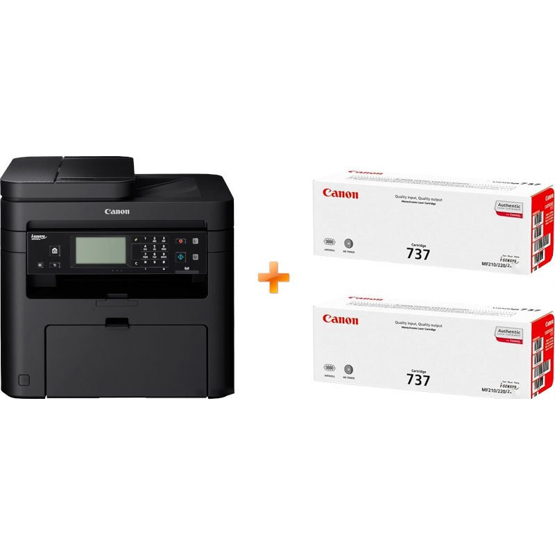 БФП Canon i-SENSYS MF237w + 2 картриджа 737 (1418C170)